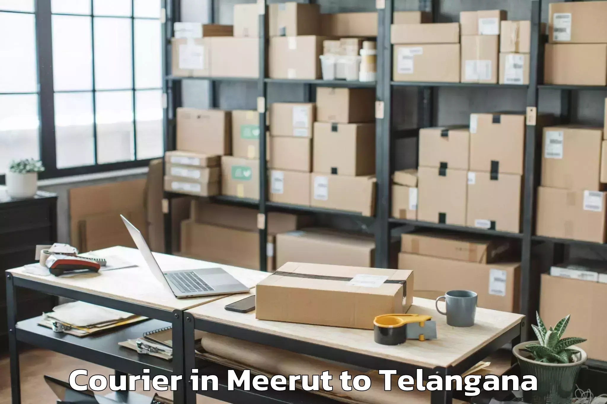 Expert Meerut to Kothapet Courier